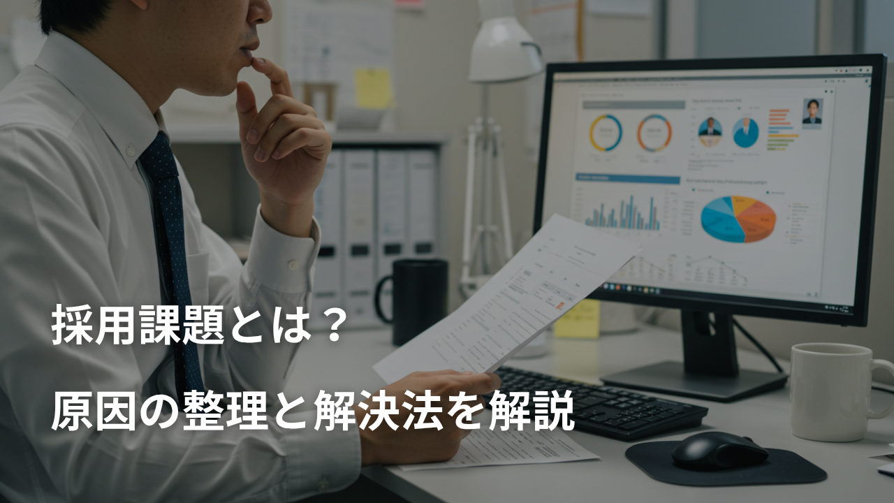 採用課題とは？原因の整理と解決法を解説
